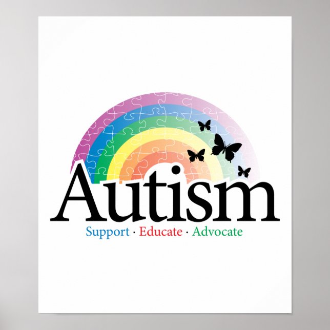 Autism Rainbow Poster (Front)
