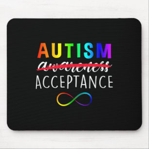 Autism - Red Instead - Acceptance Not Awareness Mouse Pad