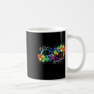 Autism Red Instead Infinity Symbol Autistic Accept Coffee Mug