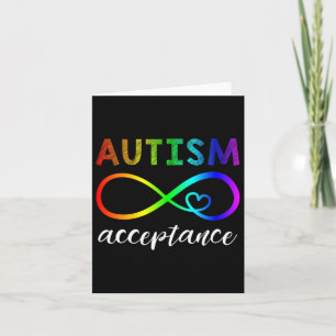 Autism - Red Instead Inifinity - Acceptance Card
