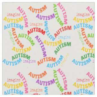 Autism Repeat Wording Fabric