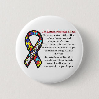 Autism Ribbon meaning 2 Inch Round Button
