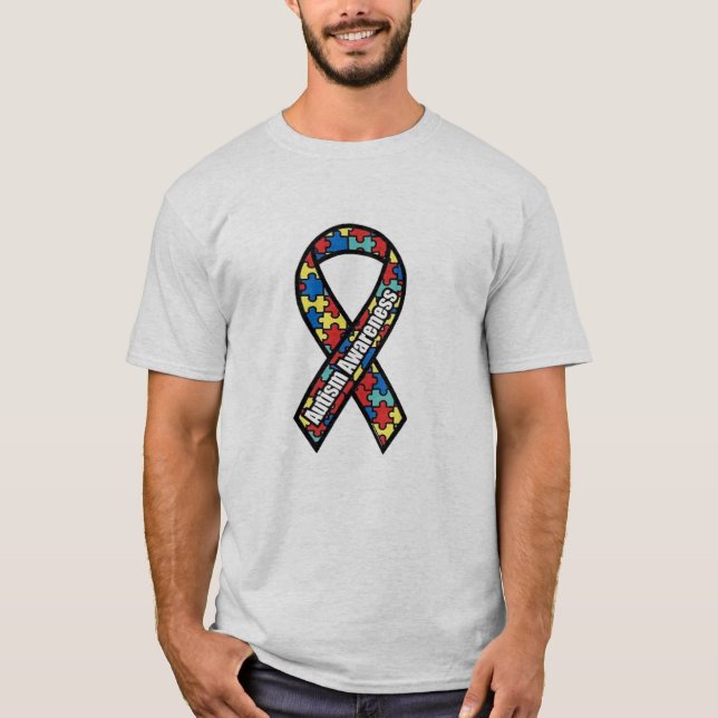 Autism ribbon T-Shirt (Front)