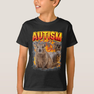 Autism Rock Hyrax Inappropriate Funny Oddly Specif T-Shirt