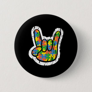 Autism Rocking Hand Disabilities Month 2 Inch Round Button