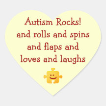 Autism Rocks Sticker