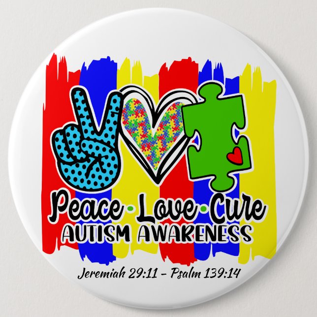 Autism:Round Button (Front)