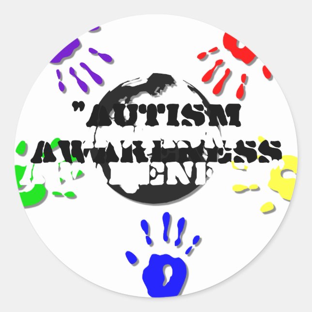 Autism Round Stickers (Front)