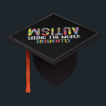 Autism Seeing The World Differently Autism Awarene Graduation Cap Topper<br><div class="desc">Autism Seeing The World Differently Autism Awareness</div>