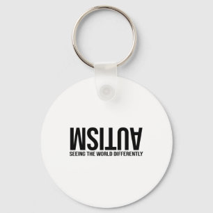 Autism Seeing The World Differently Autism Awarene Keychain