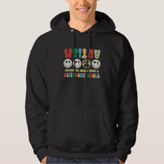 Autism Seeing The World Differently Groovy Smile F Hoodie