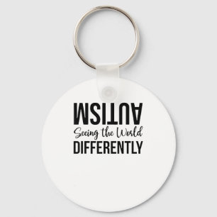 Autism Seeing The World Differently T-shirt.png  Keychain