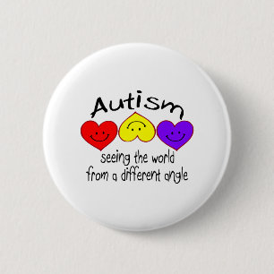 Autism, Seeing The World From A Different Angle 2 Inch Round Button
