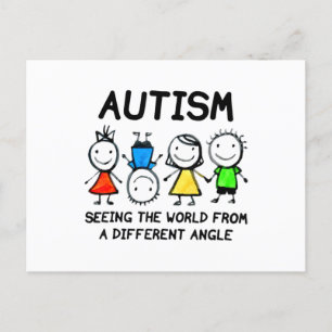 Autism Seeing The World From A Different Angle Aut Postcard