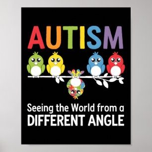 Autism Seeing The World From A Different Angle Cut Poster