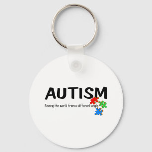 Autism Seeing The World From A Different Angle (Pi Keychain
