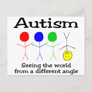 Autism Seeing The World From A Different Angle Postcard