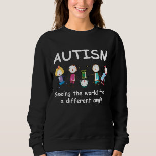 Autism...seeing the world from a different angle sweatshirt