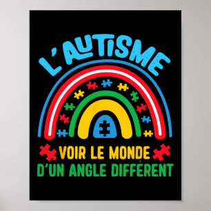 Autism Seeing The World From An Angle Autism Aware Poster