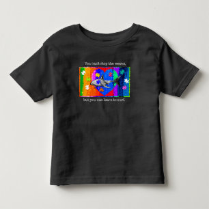 Autism Shark 5/6T BLACK Toddler T-shirt