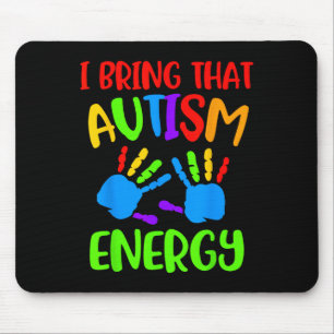 Autism Shirt Autism Energy Spectrum Asd Awareness  Mouse Pad