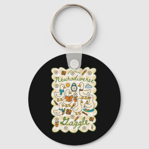 Autism Silly Goose Neurodiverse Mental Health Neur Keychain
