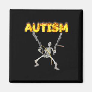 Autism Skeleton Funny Oddly Specific Dank Meme 1 Magnet