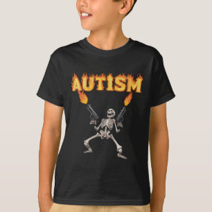 Autism Skeleton Funny Oddly Specific Dank Meme  T-Shirt