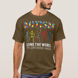 Autism Skeleton Seeing The World From A Different T-Shirt