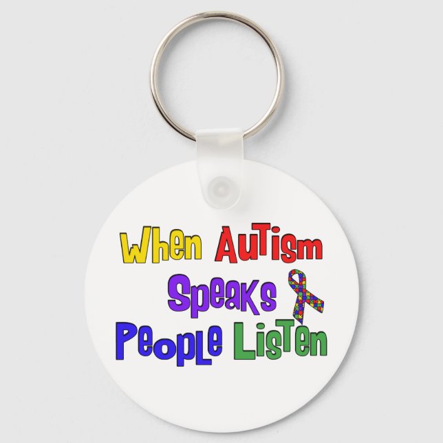 Autism Speaks Keychain (Front)