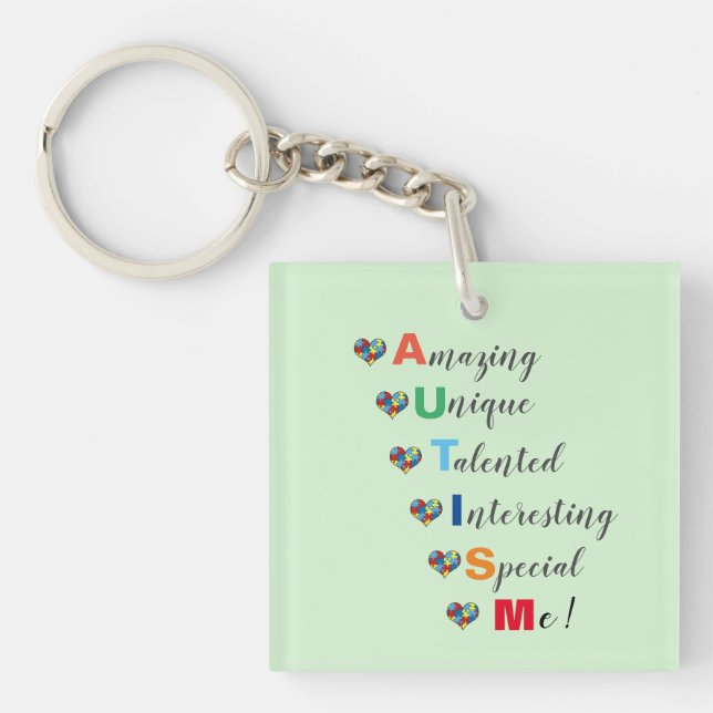 Autism - Special & Amazing Me! Keychain (Front)