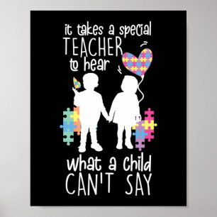 Autism Special Education Teacher To Hear Child Poster