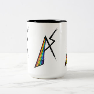 Autism Spectrum AS Symbol | Modern Rainbow Two-Tone Coffee Mug