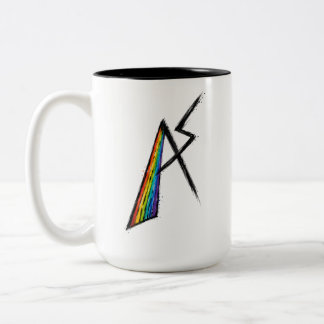 Autism Spectrum AS Symbol | Modern Rainbow Two-Tone Coffee Mug
