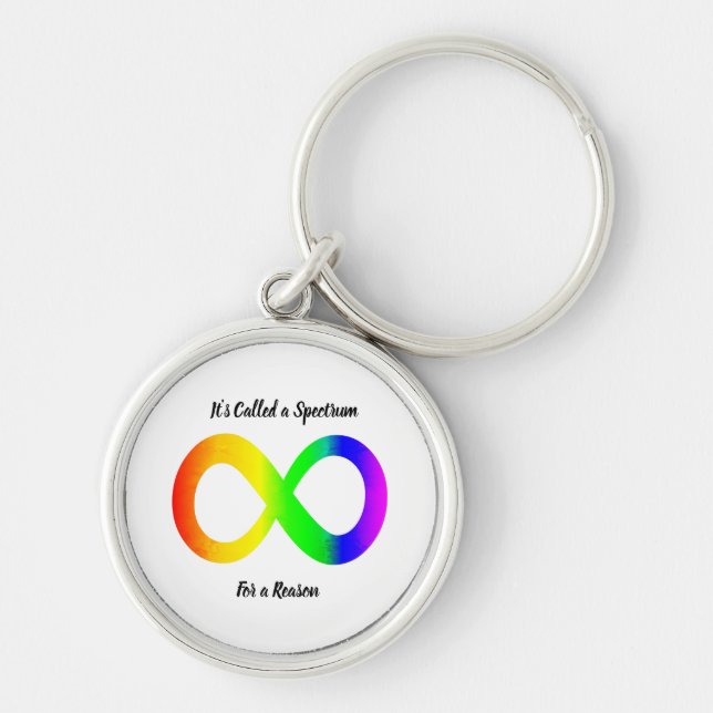 Autism Spectrum Awareness Metal Keychain (Front)
