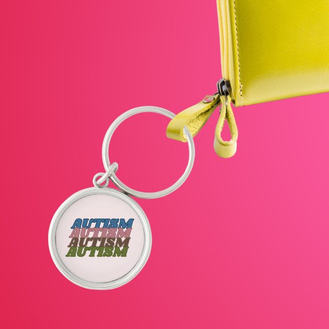 Autism Spectrum Disorder fun colourful Keychain (Creator Uploaded)