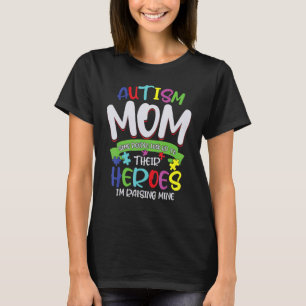 Autism Spectrum Disorder Mama Proud Awareness Puzz T-Shirt