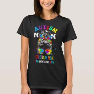 Autism Spectrum Mom Infinite Love Autism Awareness T-Shirt