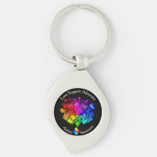 Autism Spectrum Tree Keychain