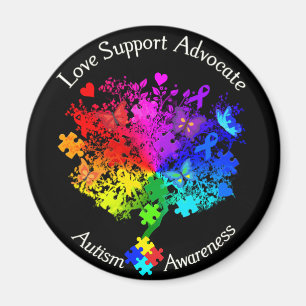 Autism Spectrum Tree Magnet