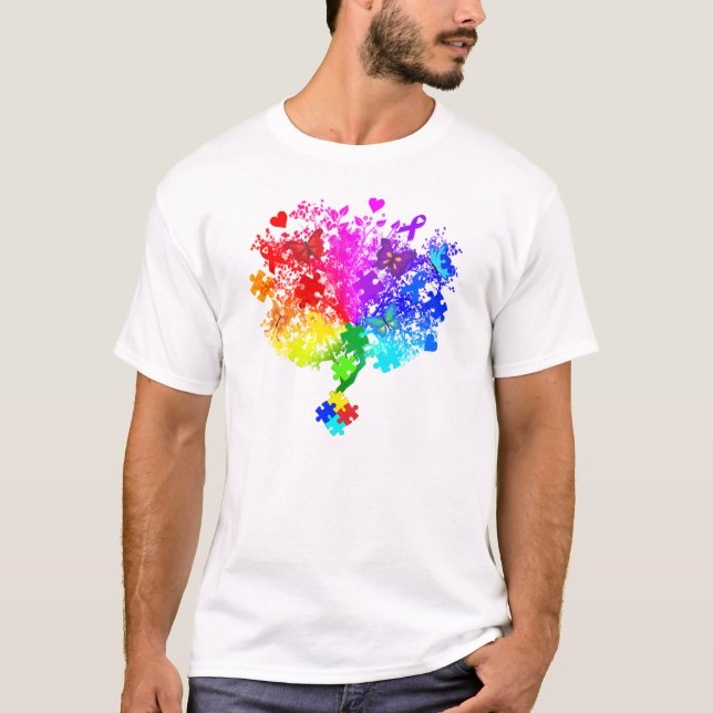 Autism Spectrum Tree T-Shirt (Front)