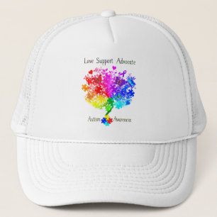 Autism Spectrum Tree Trucker Hat