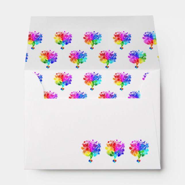 Autism Spectrum Trees Envelope (Back (Bottom))