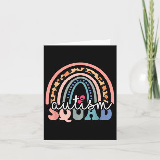 Autism Squad Shirt Autism Awareness Support Tee Ki Card