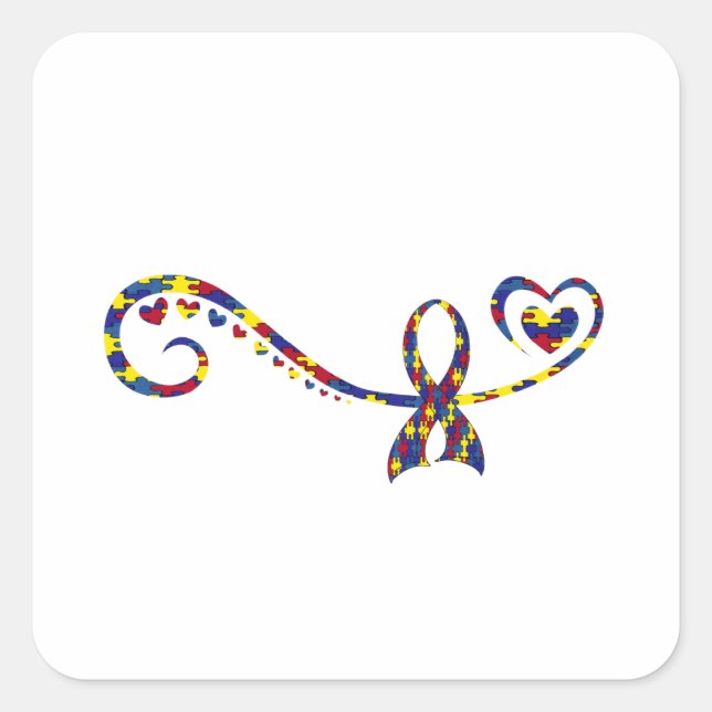 Autism Square Sticker (Front)