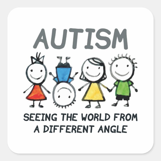 Autism Square Sticker (Front)