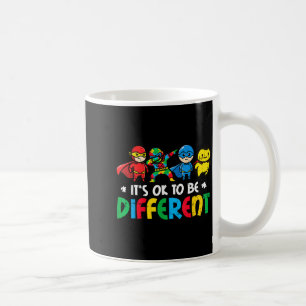 Autism superheroes to be different asd awareness coffee mug