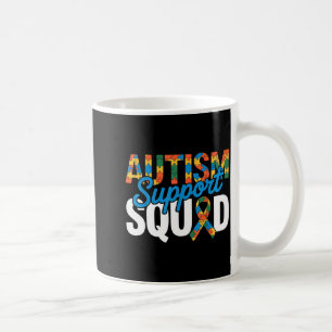 Autism support squad for autism awareness autism coffee mug