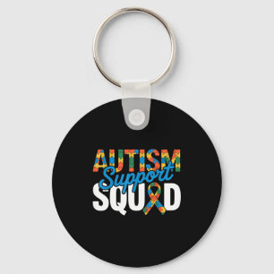 Autism support squad for autism awareness autism keychain