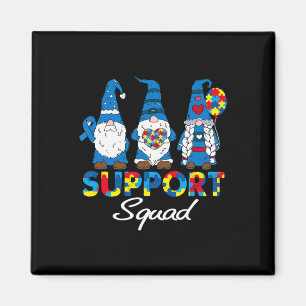 Autism Support Squad Gnomes Awareness Matching Men Magnet